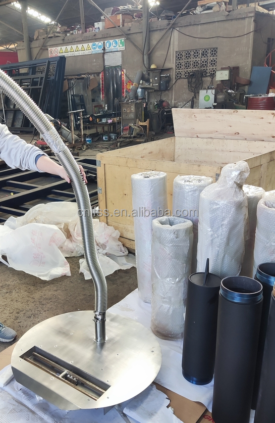 مدفأة غازية ثلاثية الجوانب الأوروبية أسود متطاطي غاز بروبان غاز طبيعي مدفعات غاز الكربون الفولاذ 8