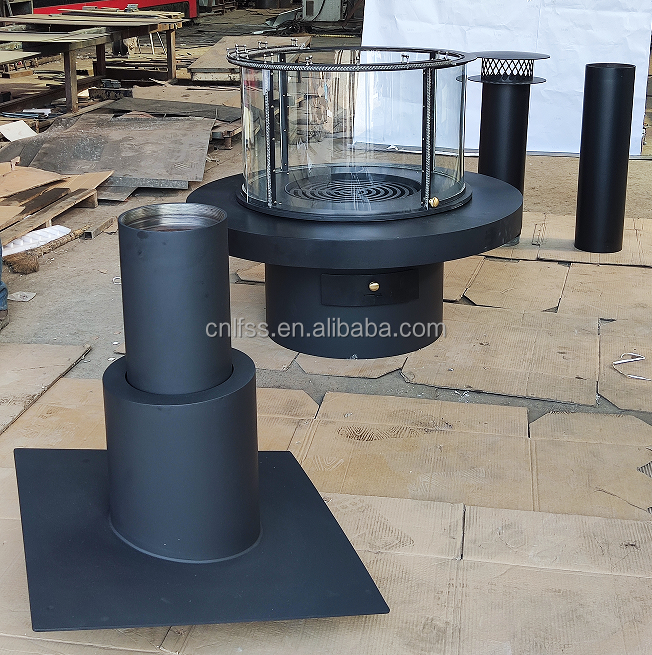 الأثاث الكهربوني عالي الجودة الأسود الحديد الحديث الأثاث المستدير 4