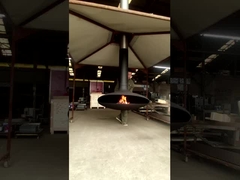 علقت سخانات داخلية موقد بنينج خشبي وموقد معلق في السقف