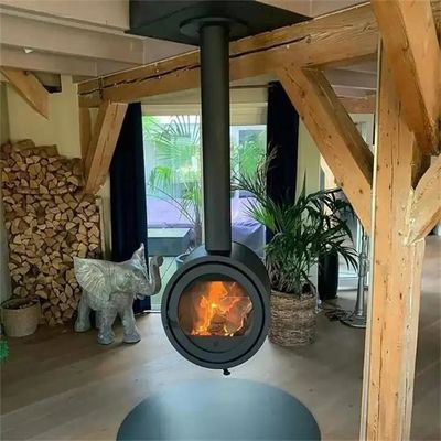 Indoor Heater Suspended Hanging Fireplaces Wood Burning Stove