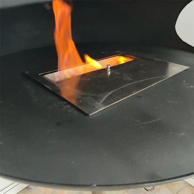 Large 600mm diameter round carbon steel suspended real fire stove heating fireplace rotated wood burner